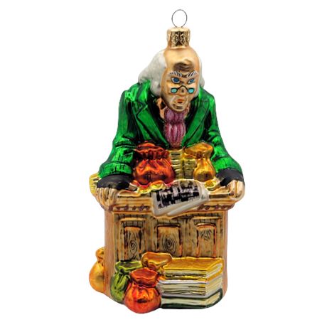 Christopher Radko "A Christmas Carol Ebenezer Scrooge" Glass Ornament
