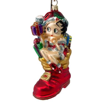 Kurt Adler Polonaise "Betty Boop" Glass Ornament