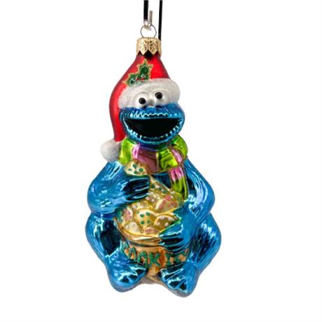 Kurt Adler Polonaise "Cookie Monster" Glass Ornament