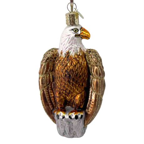 Old World Christmas "American Bald Eagle" Glass Ornament