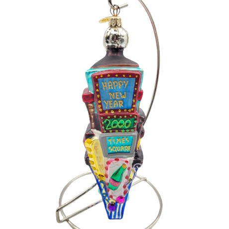 Christopher Radko "2000 Happy New Year Times Square" Glass Ornament