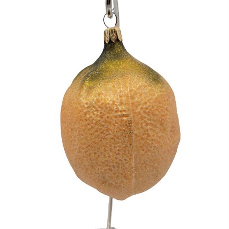 Christopher Radko "Lemon" Glass Ornament