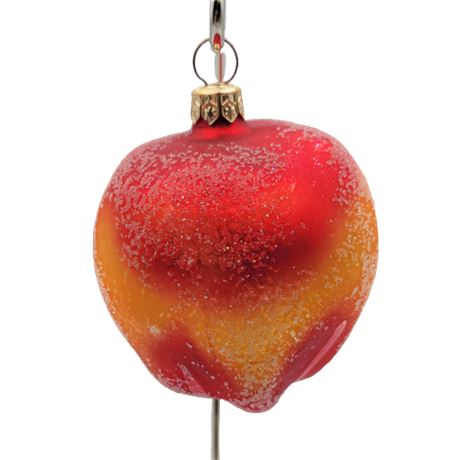 Christopher Radko "Red Apple" Glass Ornament