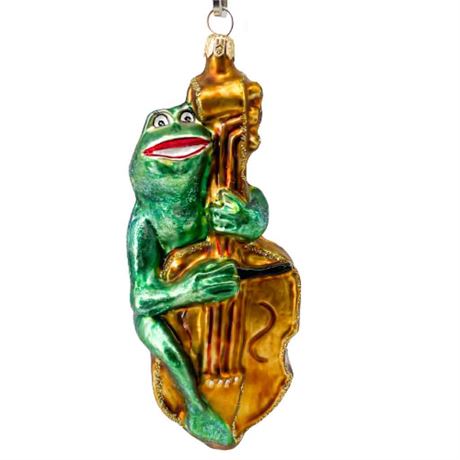 Christopher Radko "Jeremiah Frog" Glass Ornament