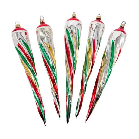 Old World Christmas "Icicles" Glass Ornaments