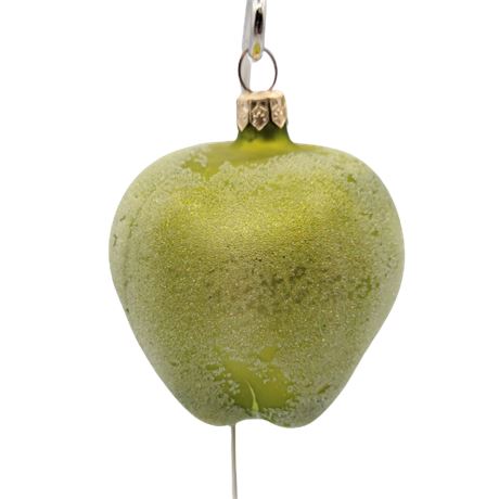 Christopher Radko "Green Apple" Glass Ornament