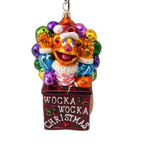 Christopher Radko "Wocka Wocka Christmas" Fozzy Bear Glass Ornament