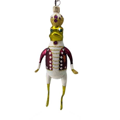Christopher Radko "Christmas Frog" Glass Ornament