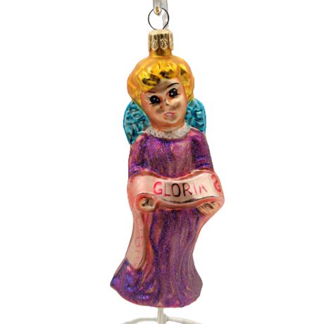 Christopher Radko Nativity Series "Gloria Angel" Glass Ornament