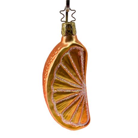 Old World Christmas "Orange Slice" Glass Ornament