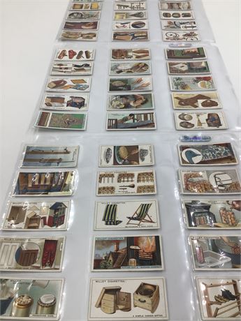 Complete Set 1930 Will’s Cigarettes 50 “Household Hints” 2nd Series Trade Cards