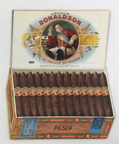 NOS Arthur Donaldson Cigar Shop Counter Advertising Smoking Display