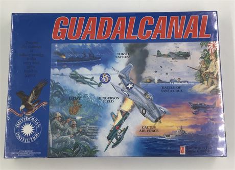 NOS 1992 Guadalcanal Historical WWII Battle Board Game, Unopened