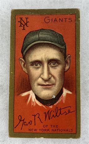 1911 George Wiltse Giants Baseball Sovereign Cigarette Trade Card