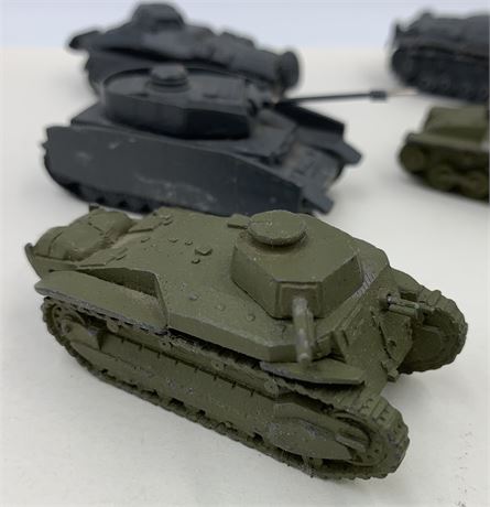 8 Authenticast Comet Military German, Jap, British, Lead Toy Tank