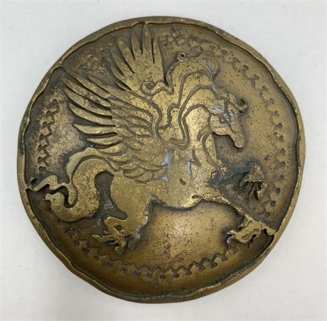 Vintage Dege Designs Mythical Pegasus Belt Buckle