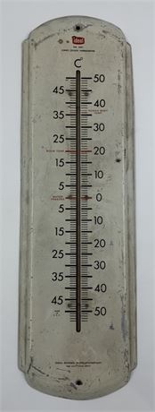 27” Ideal School Supply Company Vintage Jumbo Celsius USA Embossed Thermometer