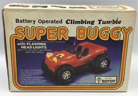 NOS Super Buggy Hong Kong BOTOY Battery Operated Climbing Toy Car