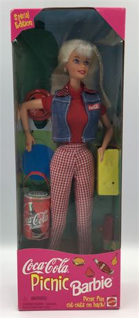 NOS 1997 Mattel Coca-Cola Picnic Barbie Doll in the Box