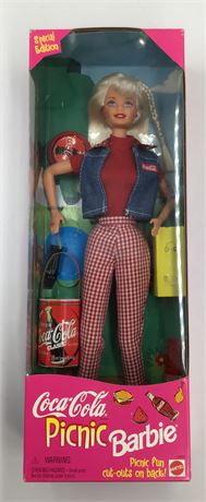 NOS 1997 Mattel Coca-Cola Picnic Barbie Doll in the Box