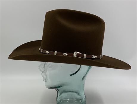 Resistol Cocoa Brown Self Conforming Western XXXX Beaver Wool Felt Cowboy Hat