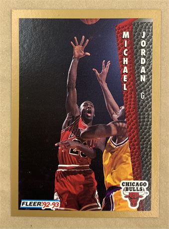 1992 Fleer Michael Jordan 32 Basketball Trade Card