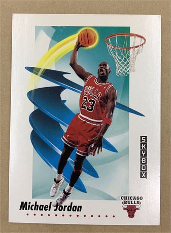 1991 Skybox Michael Jordan 39 Basketball Trade Card