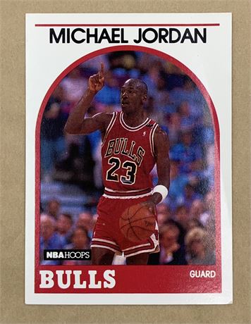 1989 NBA Hoops Michael Jordan 200 Basketball Trade Card