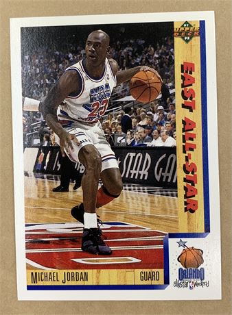 1992 UD Michael Jordan 452 Basketball Trade Card