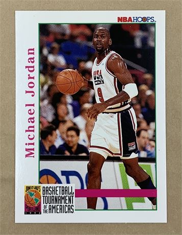 1992 NBA Hoops Michael Jordan 341 Basketball Trade Card
