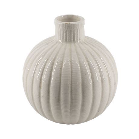 Tiffany & Co. Round White Vase