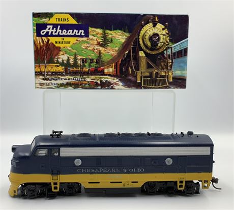 Athearn HO Scale F7A Super Power C & O Locomotive Train