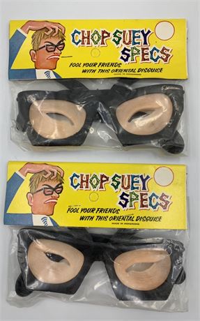 2 pair of NOS Mid Century Chop Suey Hong Kong Specs