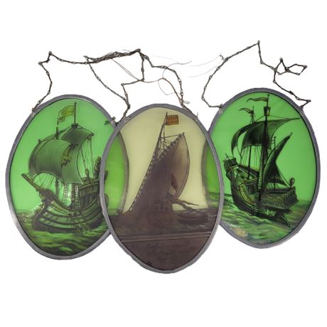Sail Boat Stained Glass Prints