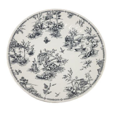 Churchill Black & White Nature Dinner Plates