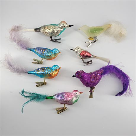 Vintage Old World Christmas Bird Ornaments