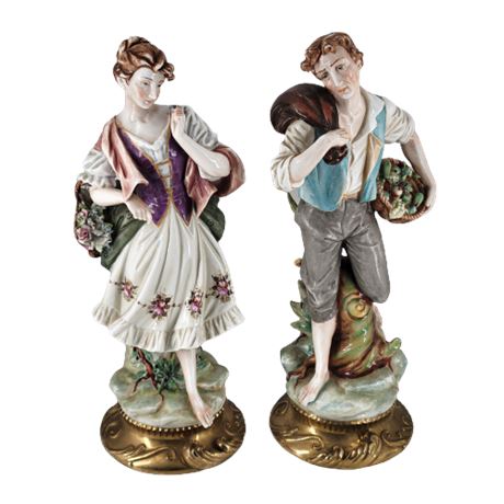 Pair of 19th Century Porcelain Figures Possibly Capodimonte