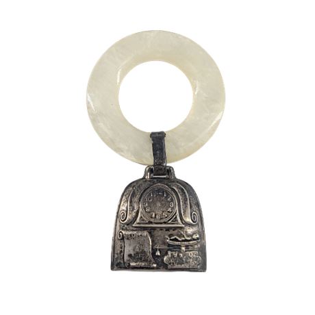Antique Sterling Silver Teething Ring