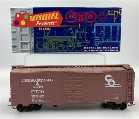 Roundhouse HO Scale Chesapeake & Ohio 40’ Box Train Car