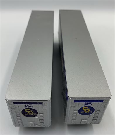 2 pc Athearn HO Scale Chesapeake & Ohio 40’ Trailer Train Cars