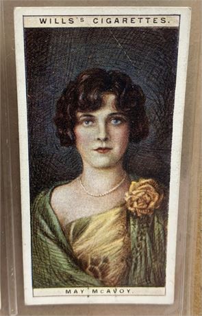 1928 Complete 27 pc Set Wills’s Cigarette Trade Cards, Cinema Stars 2nd Series
