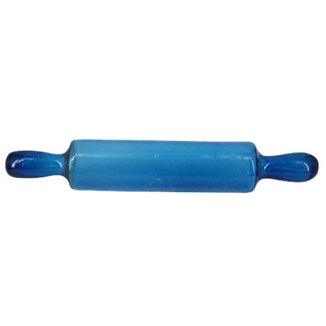 Vintage Blue Glass Rolling Pin