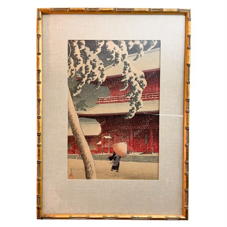 Trio of Vintage Japanese Woodblock Prints