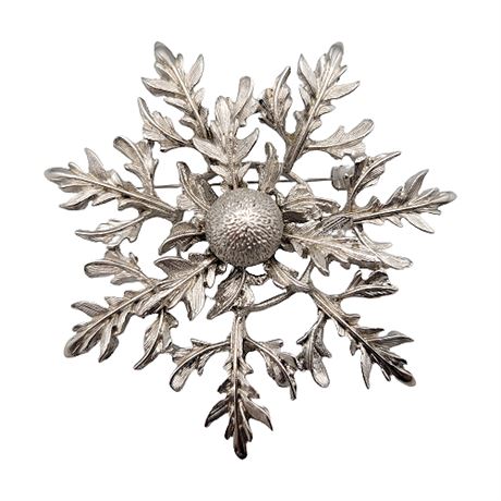 Vintage Pell Oak Leaves Brooch