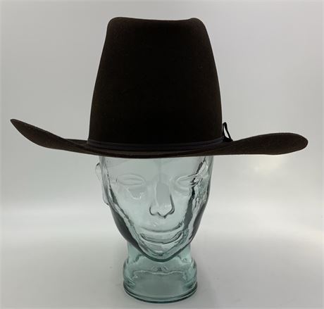 Resistol Self Conforming Cocoa Brown Western XXX Beaver Wool Felt Cowboy Hat