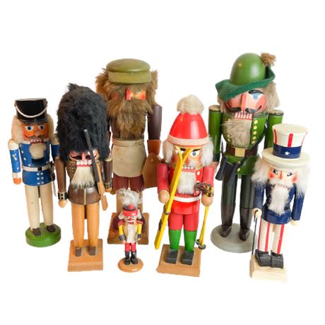 Lot of Wooden Nutcrackers