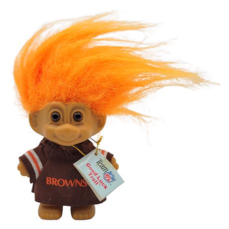 1990 Cleveland Browns Good Luck Troll Doll