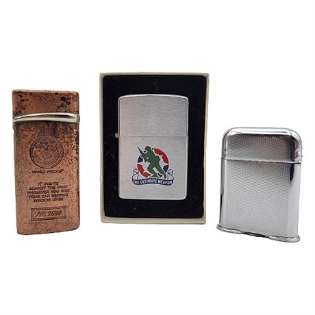 Vintage Lighter Lot, incl. Zippo