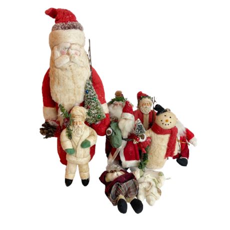 Lot of Santa Figurines