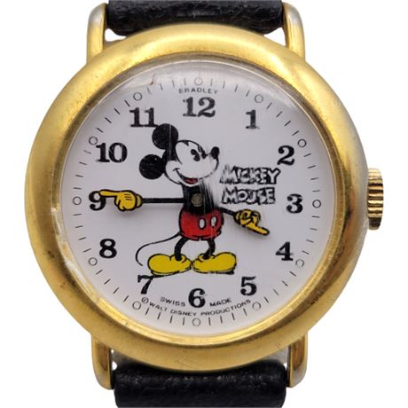 1970s Mickey Mouse Watch Registered Edition by Bradley & Walt Disney Productions